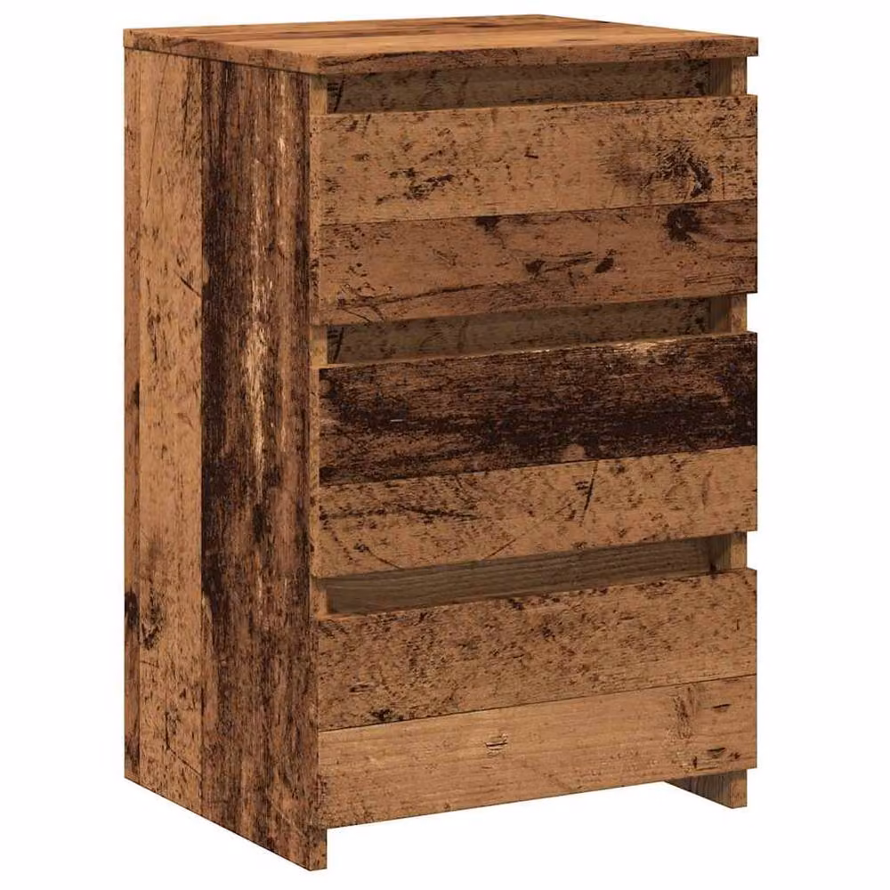 Berkfield Home Elegant Bedside Cabinet in Brown Old Wood, W/D/H: 40 x 35 x 62.5 cm – 3