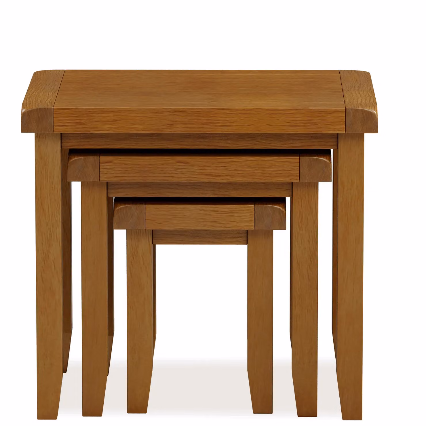 Rest Relax Elston Oak Nest of 3 Tables in Brown – 2