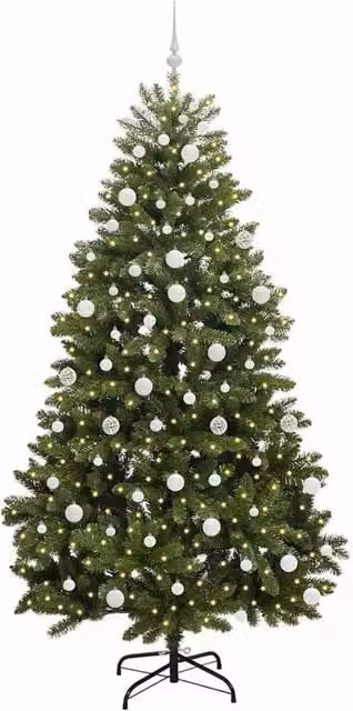 Berkfield Home Elegant Green Artificial Christmas Tree with Stand, Height: 210 cm – 1