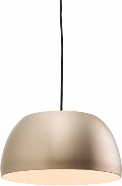 Endon Connery Dome Ceiling Pendant Light in Matt Nickel with E27 Socket