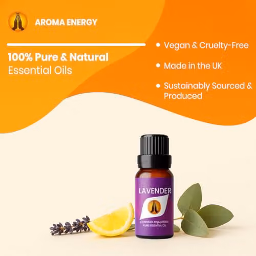 Aroma Energy Lavender Pure Essential Oil, 3 x 10ml, Purple – 2