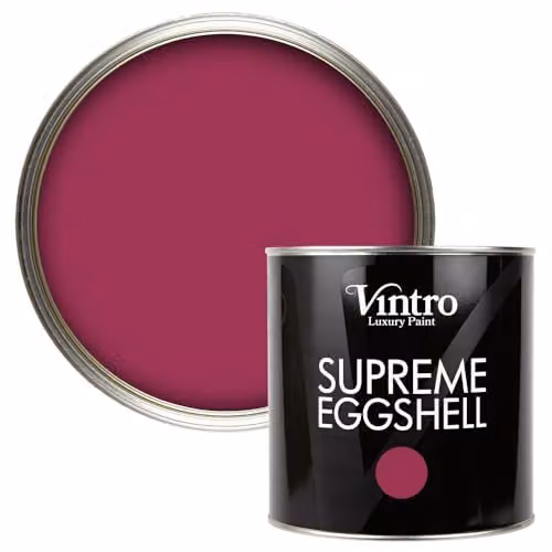 Vintro Rosy Raven Magenta Eggshell Paint for Walls, Wood and Trim, 2.5 Litres