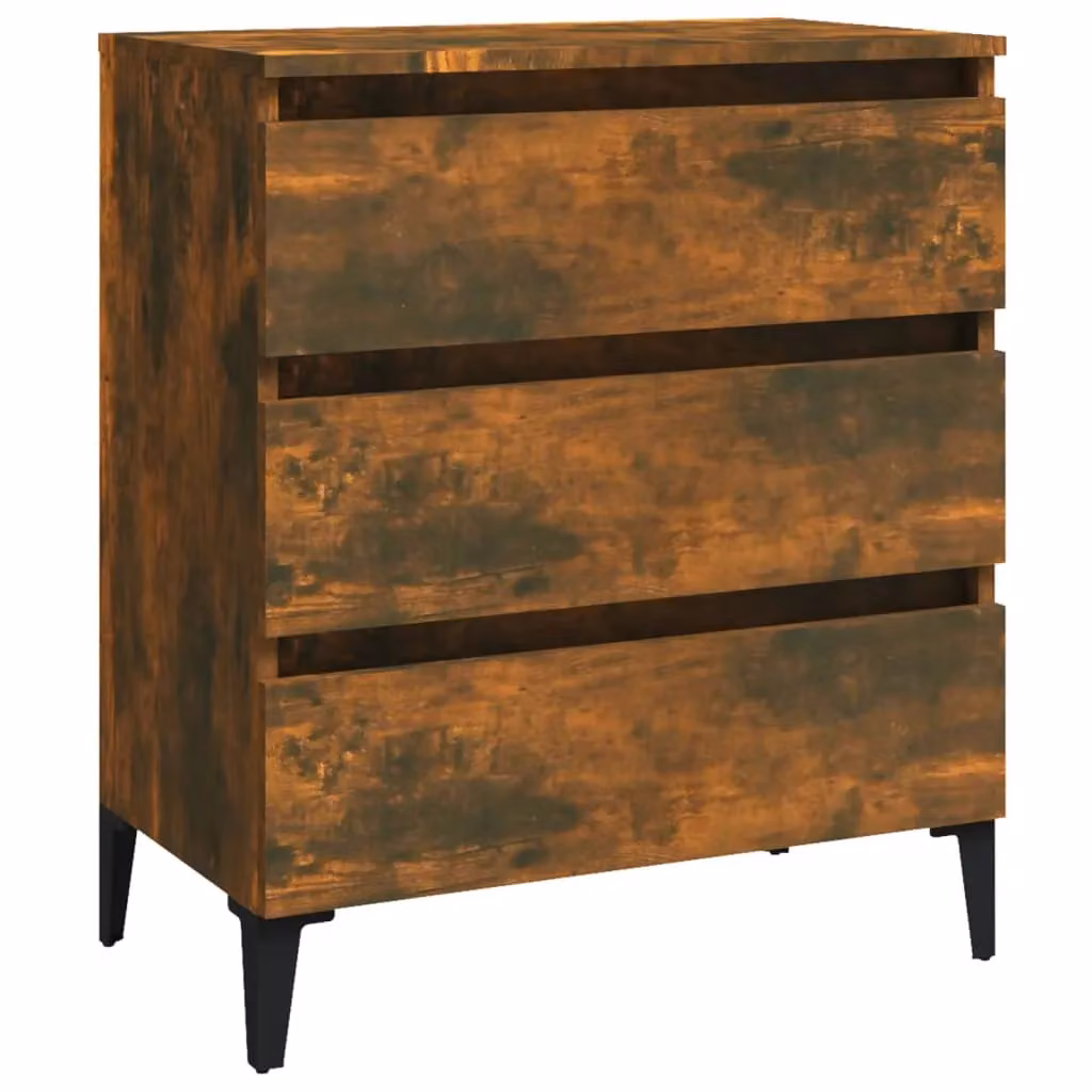 Berkfield Home Smoked Oak Sideboard in Brown, W/D/H: 60 x 35 x 69 cm – 2