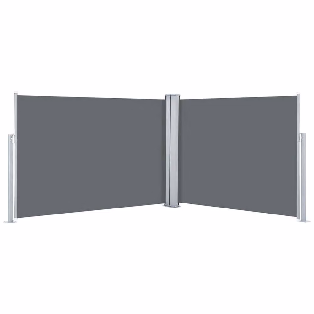 Berkfield Home Retractable Side Awning in Anthracite Black, W/H: 120 x 1000 cm – 2