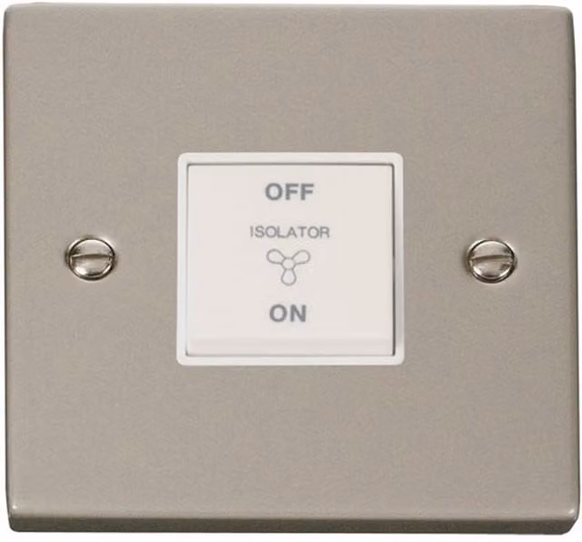 SE HOME White Surface Mount 10A 3 Pole Fan Isolation Switch