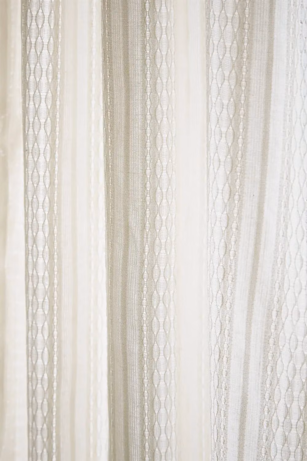 Pineapple Elephant Zofia Broderie Anglaise Cotton Voile Curtain Panel in Natural, Width: 140 cm, Height: 183 cm – 2