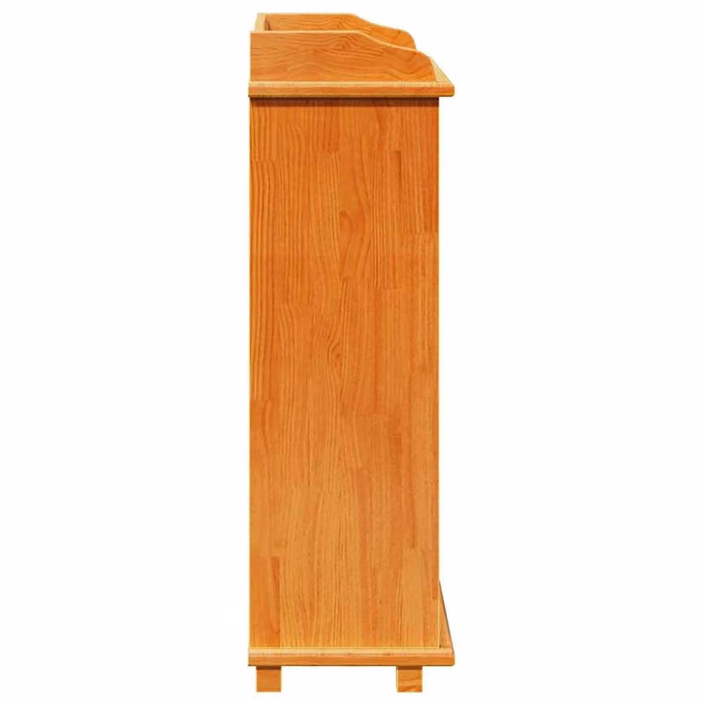 Berkfield Home Modern Wine Rack in Brown Solid Pine Wood, W/D/H: 90 x 60 x 30 cm – 4
