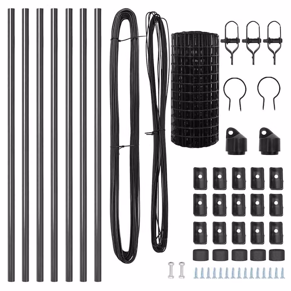 Berkfield Home Modern Euro Fence with 13 Posts, Galvanised Steel, Grey, 0.8 x 25 m – 5