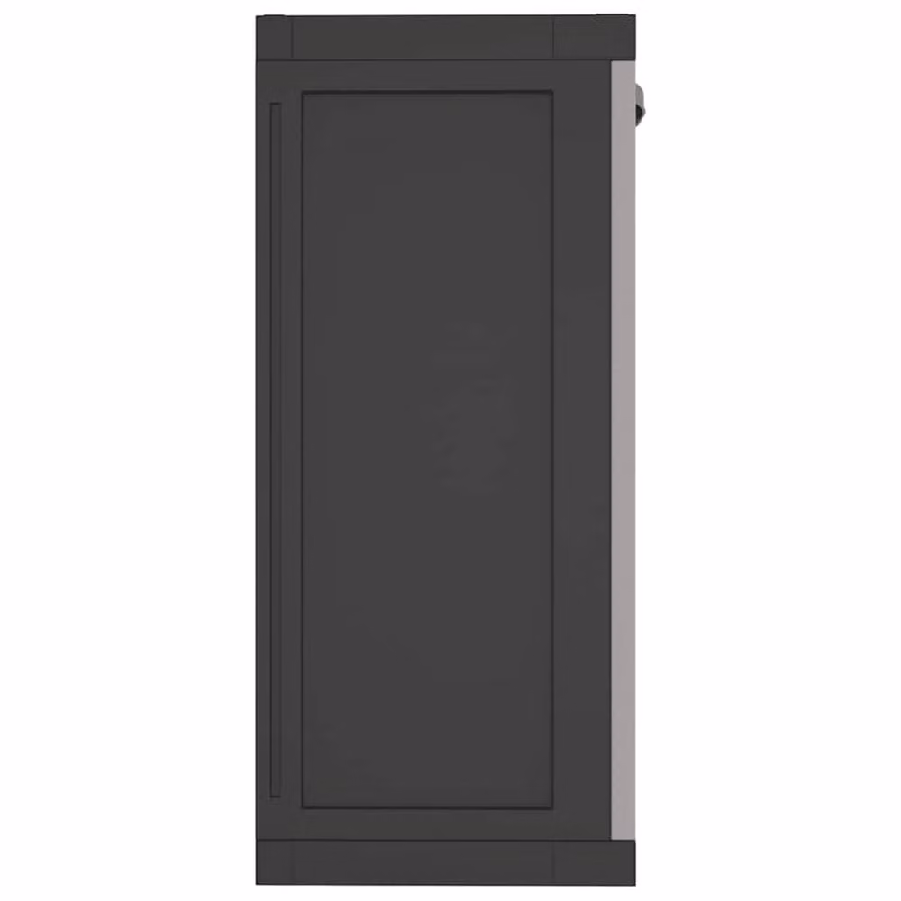 Berkfield Home Outdoor Storage Cabinet in Grey and Black, W: 65 cm, D: 37 cm, H: 85 cm – 5