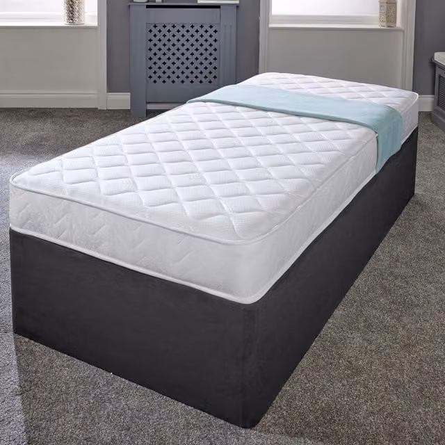 eXtreme Comfort Ltd Cooltouch Essentials White Quilted Bonell Spring Mattress, White, W/D/H: 90 x 190 x 18 cm