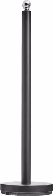 Orsina Freestanding Toilet Roll Holder with Spare Roll Holder in White and Black