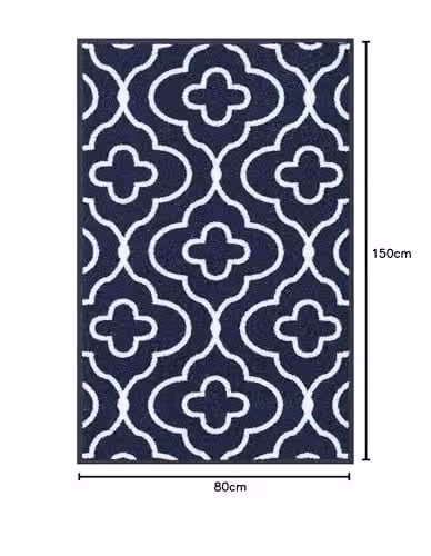 Desire Rugs Non-Slip Machine Washable Kitchen Floor Mat, Blue, W: 80 cm, L: 150 cm – 2