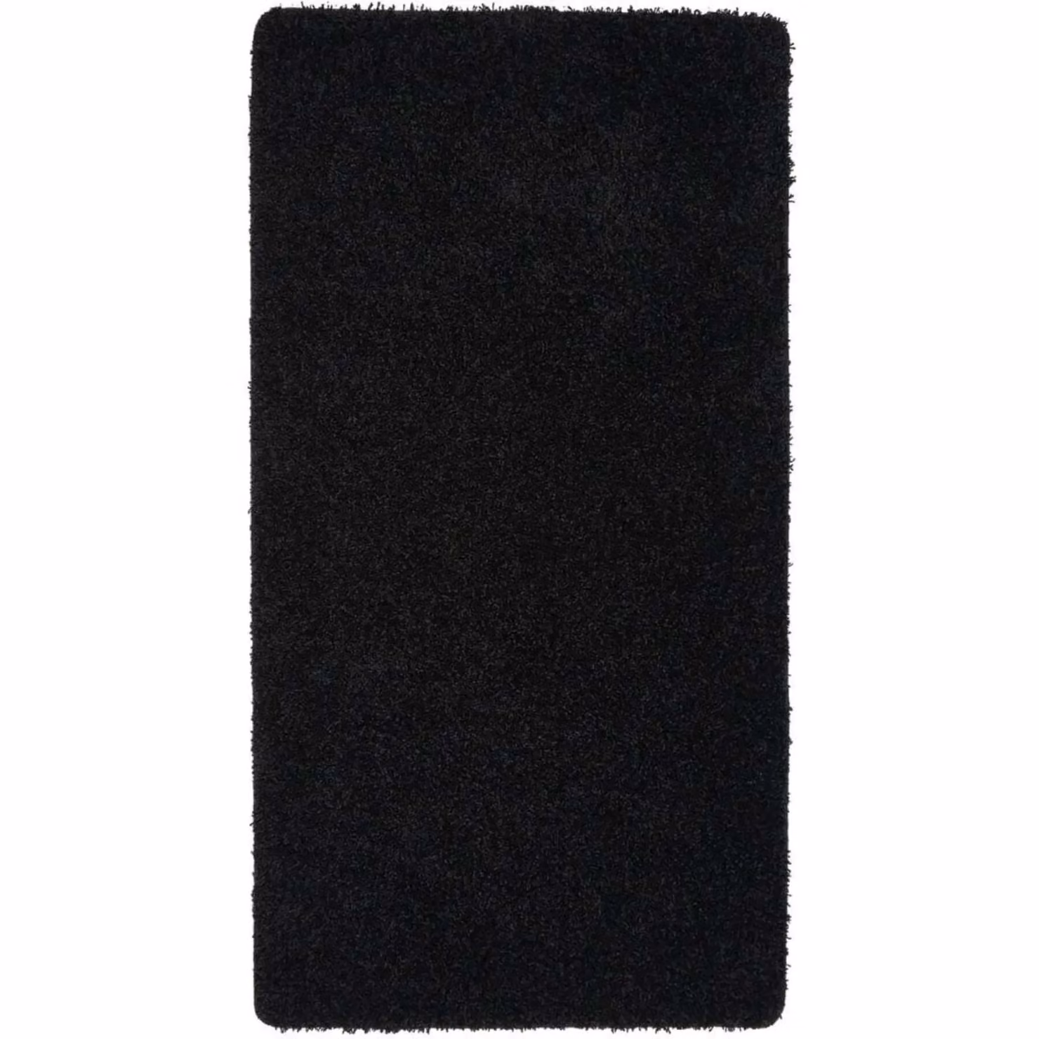 THE RUGS Washable Non Slip Shaggy Rug in Black, W: 67 cm, L: 300 cm – 6