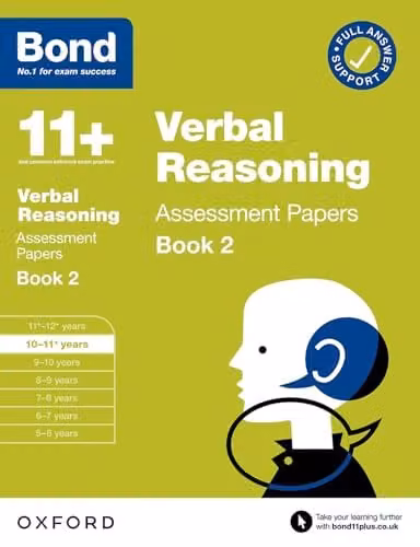 Oxford University Press Bond 11+ Verbal Reasoning Assessment Papers 10-11 Years Book 2 for 11+ GL Assessment and Entrance Exams – 1