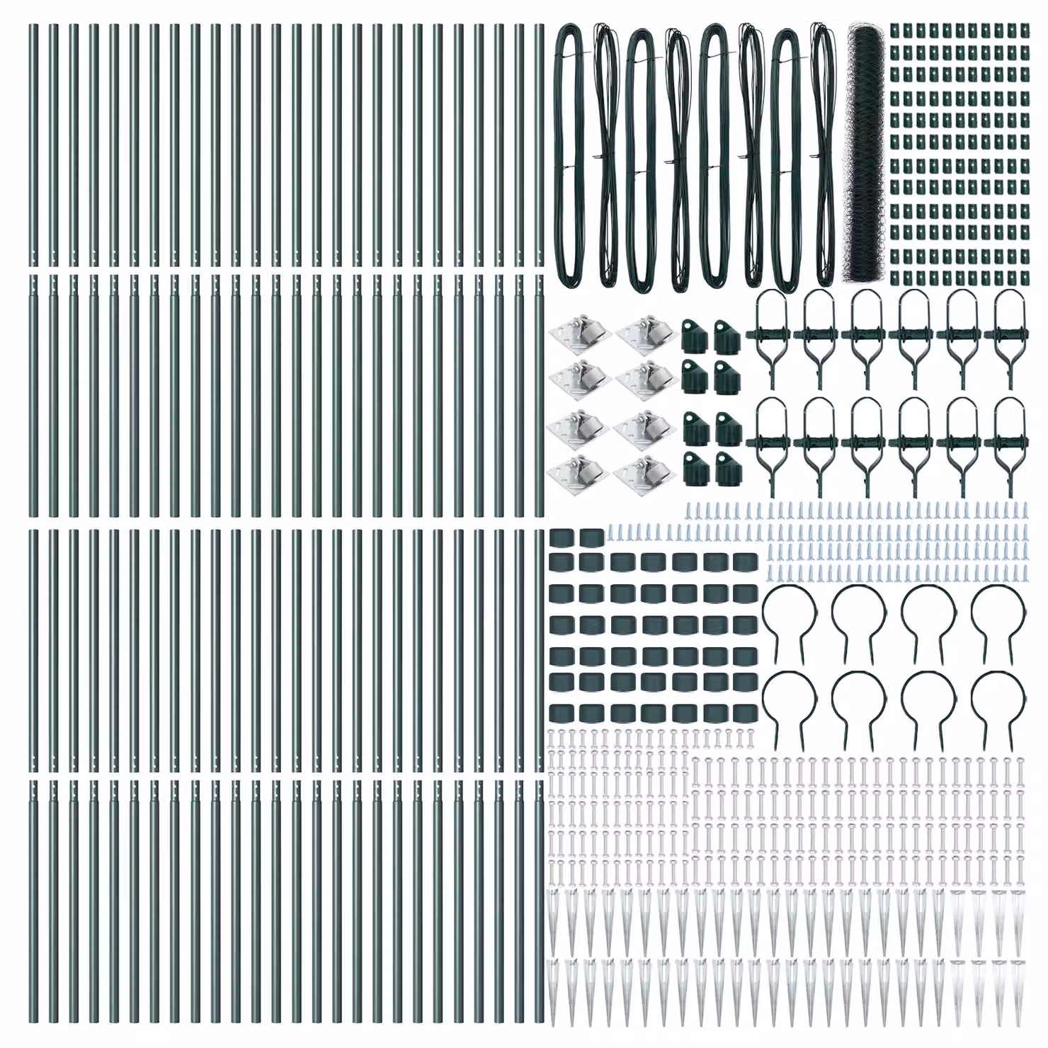 Berkfield Home Green Steel Hexagon Fence, 2 x 100 m – 2