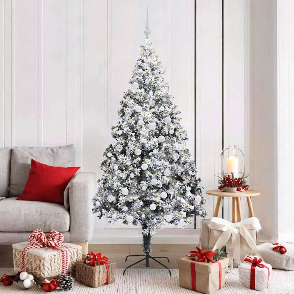 Berkfield Home Green Artificial Christmas Tree with 300 LEDs and Stand, Height: 180 cm – 2