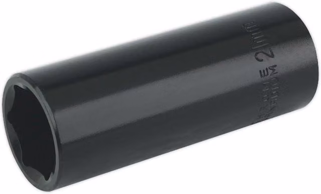 Loops 21mm Forged Deep Impact Socket, 1/2 Inch Square Drive, Chrome Vanadium, Black