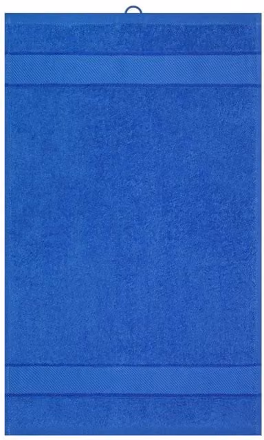 Myrtle Beach Blue Ringspun Cotton Fluffy Guest Towel