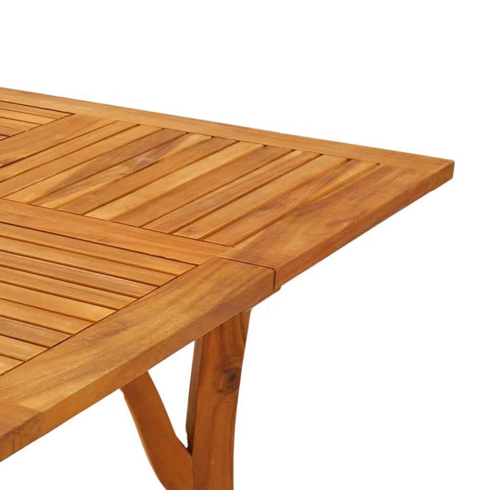 Berkfield Home Garden Table in Brown Solid Oiled Acacia Wood W/D/H: 85 x 85 x 75 cm – 2
