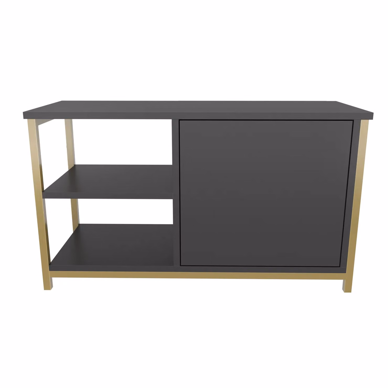 Decorotika Muskegon TV Unit in Anthracite and Gold – 2