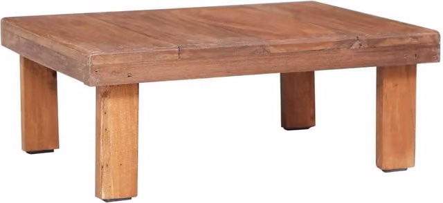 Berkfield Home Rectangular Coffee Table in Brown Solid Reclaimed Wood W/D/H: 60 x 45 x 23 cm – 1