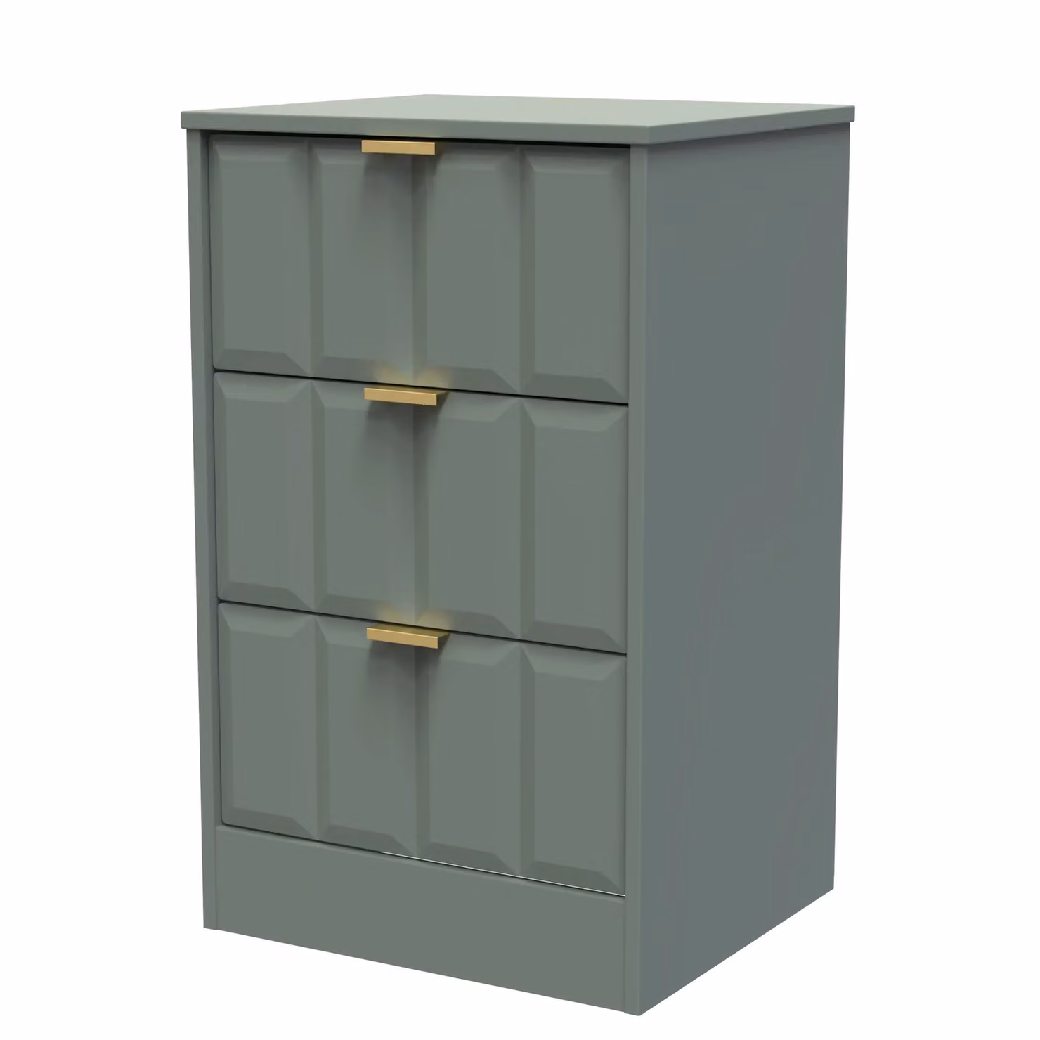 Ready Assembled 2 U Seattle 3 Drawer Bedside Cabinet in Pale Green – 2