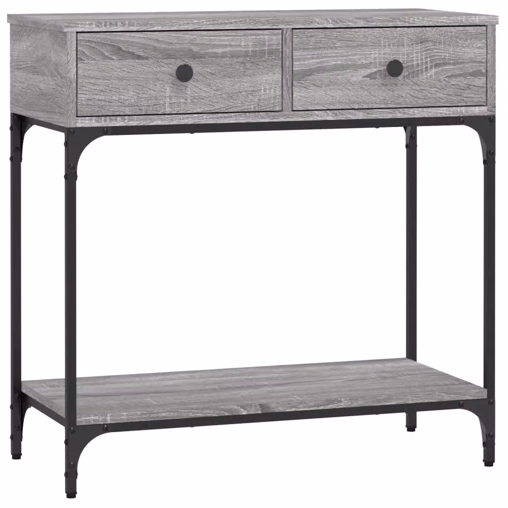Berkfield Home Grey Sonoma Console Table, W/D/H: 75 x 34.5 x 75 cm – 2