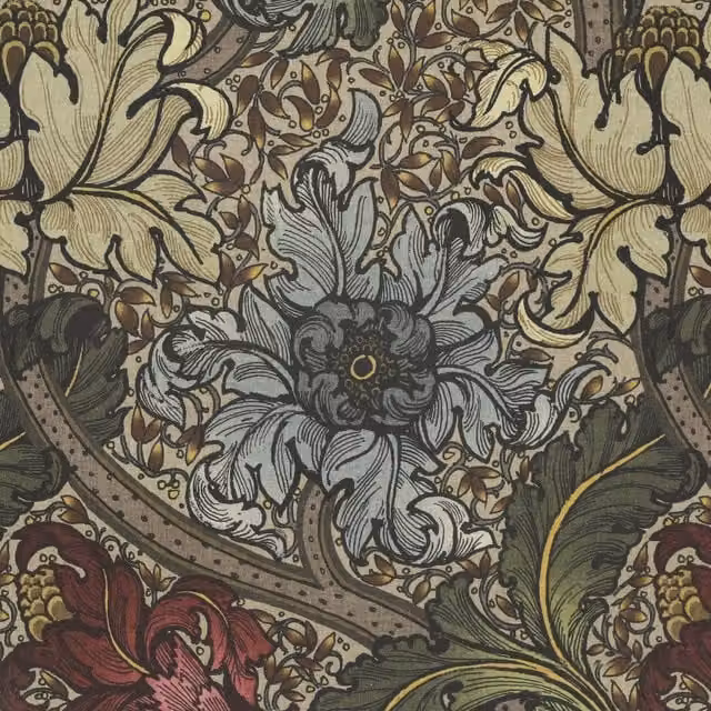 HOUSE Llewelyn-Bowen Morris Major Printed Fabric Florentine in Multicolour