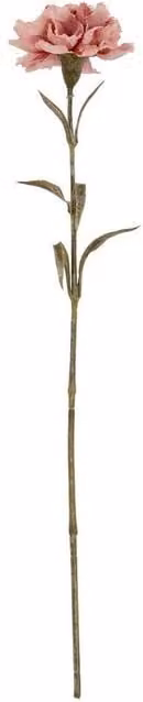Lemon Pavilion Pink Carnation Artificial Flower Stem in Light Pink, W: 10 cm, D: 11 cm, H: 56 cm
