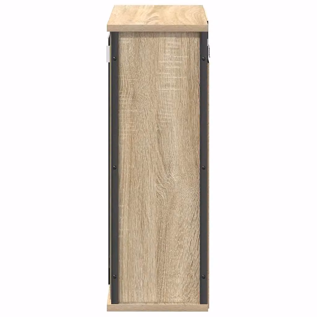 Berkfield Home Sonoma Oak Bathroom Wall Cabinet with Mirror in Brown, W/D/H: 50 x 21 x 60 cm – 3