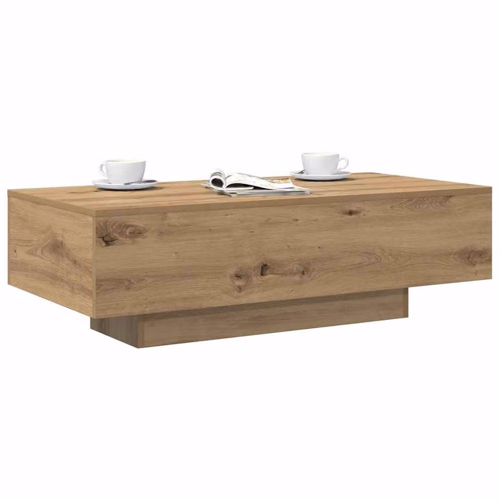 Berkfield Home Artisan Oak Coffee Table, Brown, W: 100 cm, D: 49.5 cm, H: 31 cm – 2