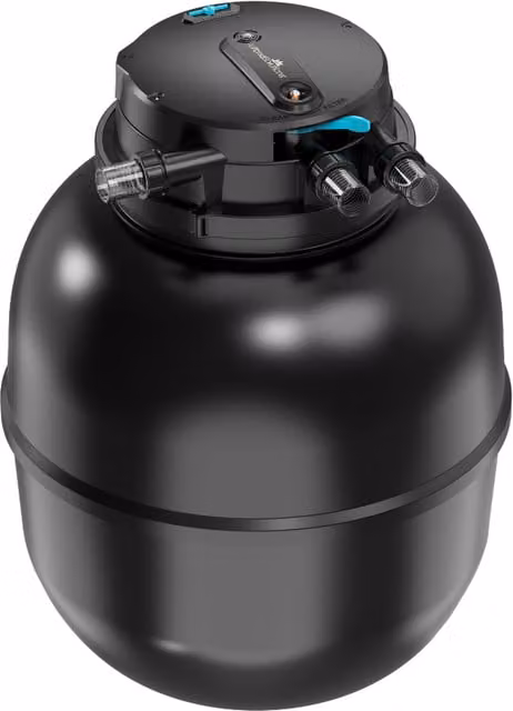 AllPondSolutions PRO-75000 Auto Cleaning Koi Pressurised Pond Filter with UV Light, Black
