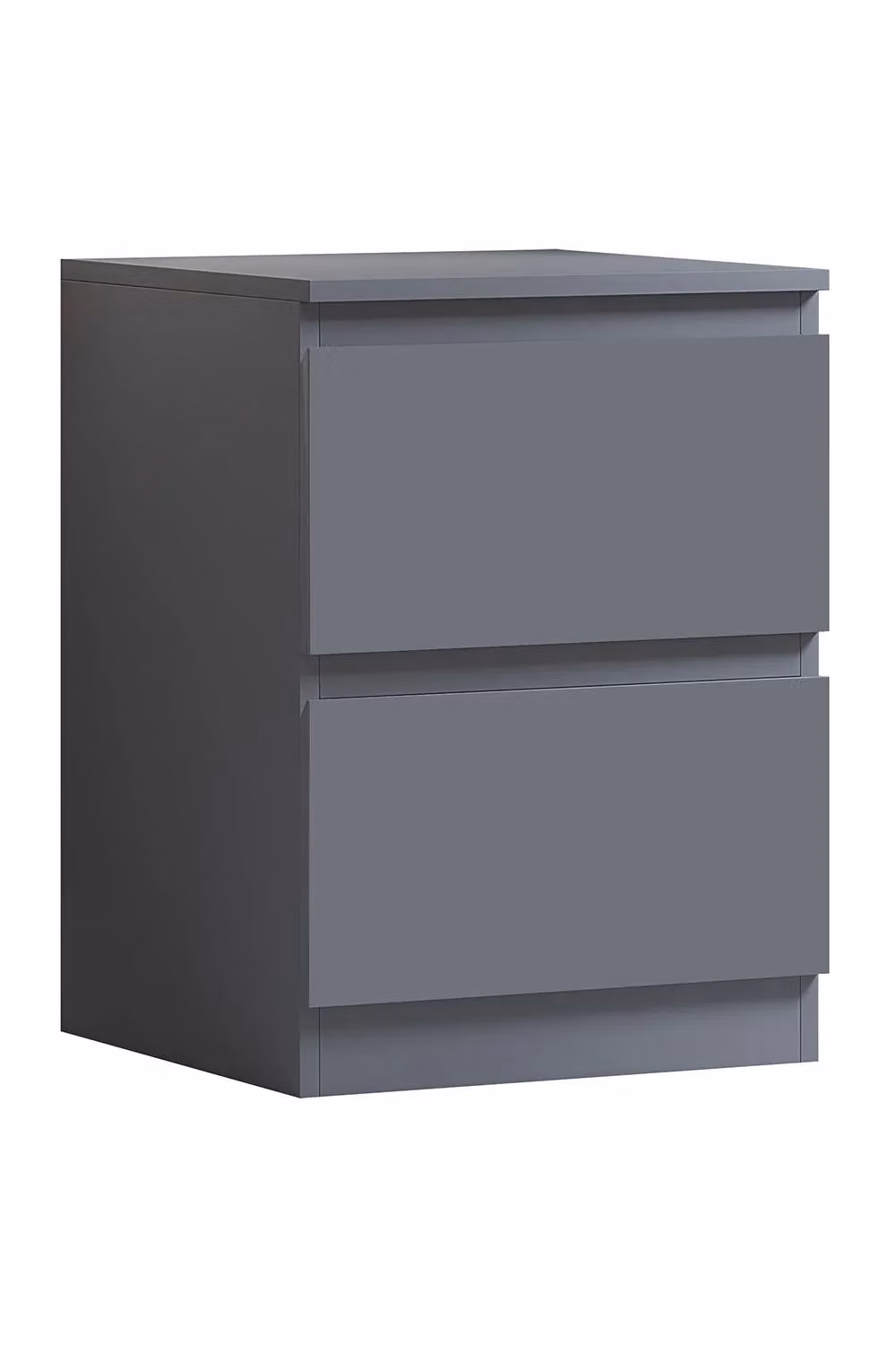FWStyle Stora 2 Drawer Bedside Chest in Dark Grey – 2