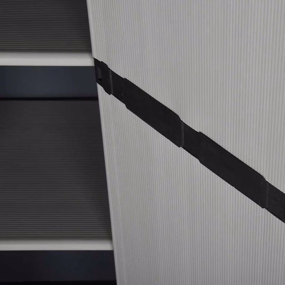 Berkfield Home Garden Storage Cabinet with 3 Shelves and Lock, Grey and Black, W/D/H: 68 x 40 x 168 cm – 4