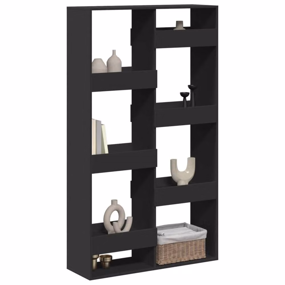 Berkfield Home Black MDF Room Divider, W/D/H: 100 x 33 x 175 cm – 3