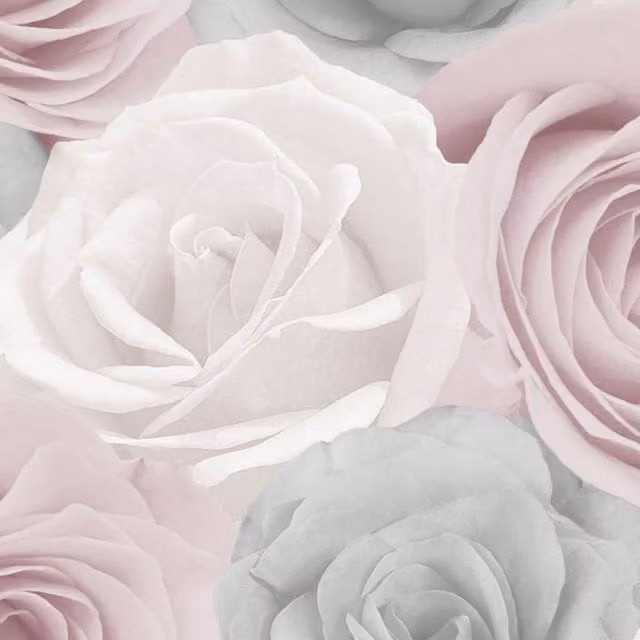 World of Wallpaper Melany Roses Pink Floral Botanical Wallpaper – 1