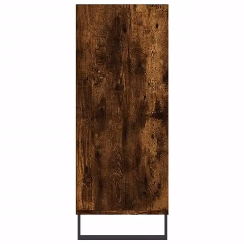 vidaXL Highboard in Smoked Oak, Brown Engineered Wood and Metal, W/D/H: 57 x 35 x 90 cm – 4