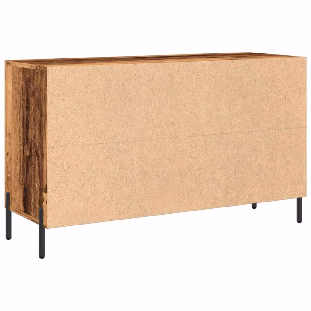 Berkfield Home Old Wood Industrial Sideboard in Brown, W/D/H: 100 x 36 x 60 cm – 6