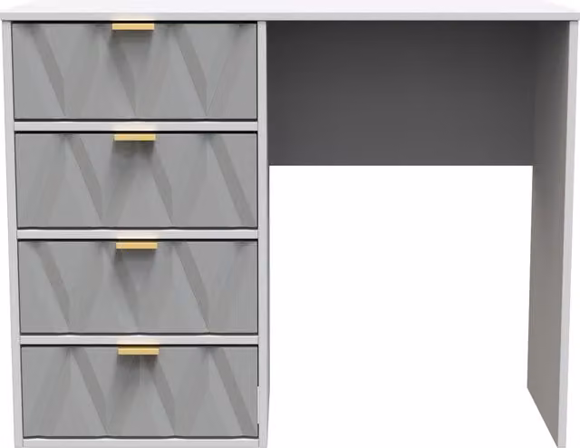 Ready Assembled 2 U Dallas 4 Drawer Vanity in Mid Grey