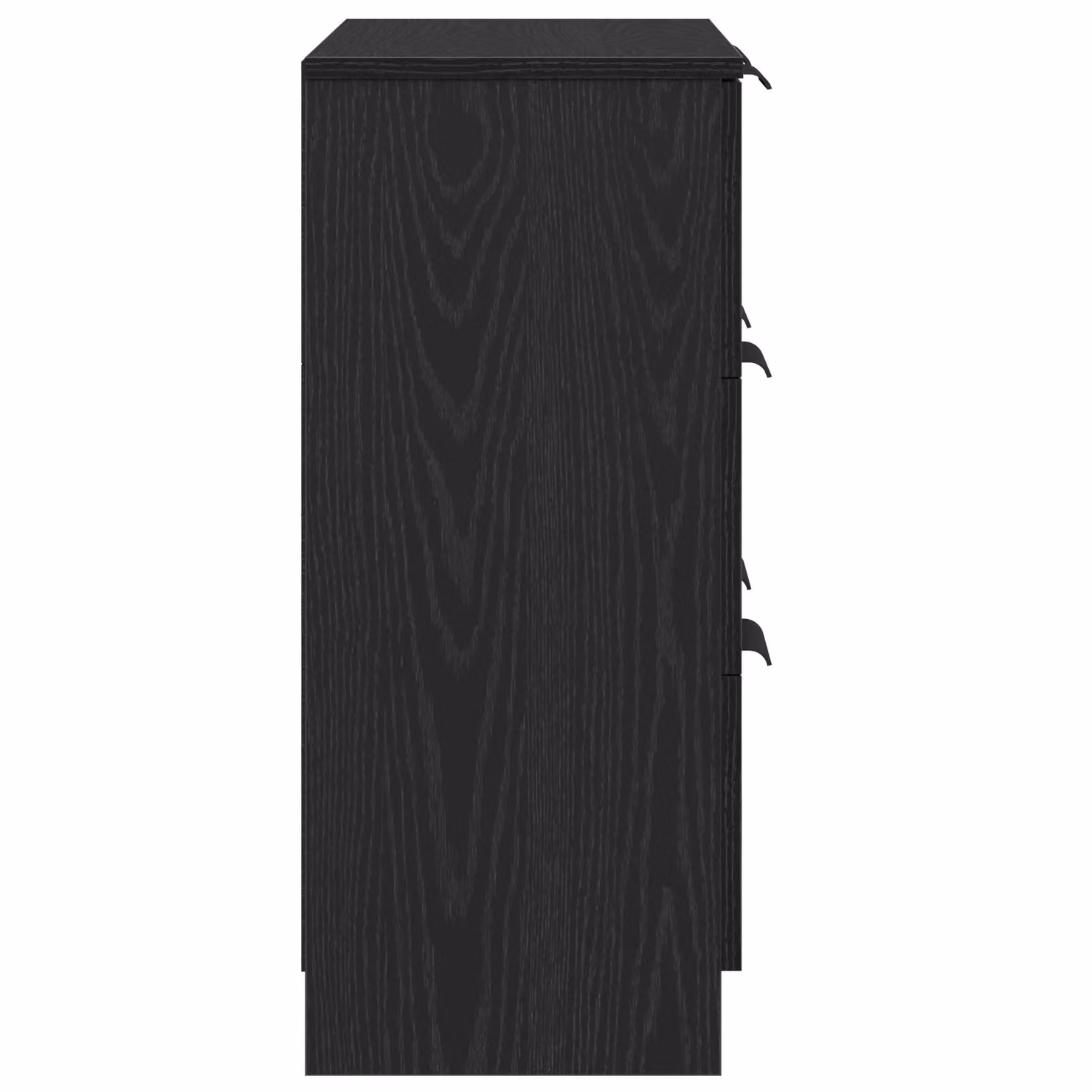 Berkfield Home Black Oak Sideboard in Black Manufactured Wood, W: 60 cm, D: 30 cm, H: 70 cm – 4