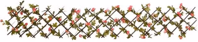 Berkfield Home Realistic Artificial Ivy Trellis Expandable in Dark Pink – 1