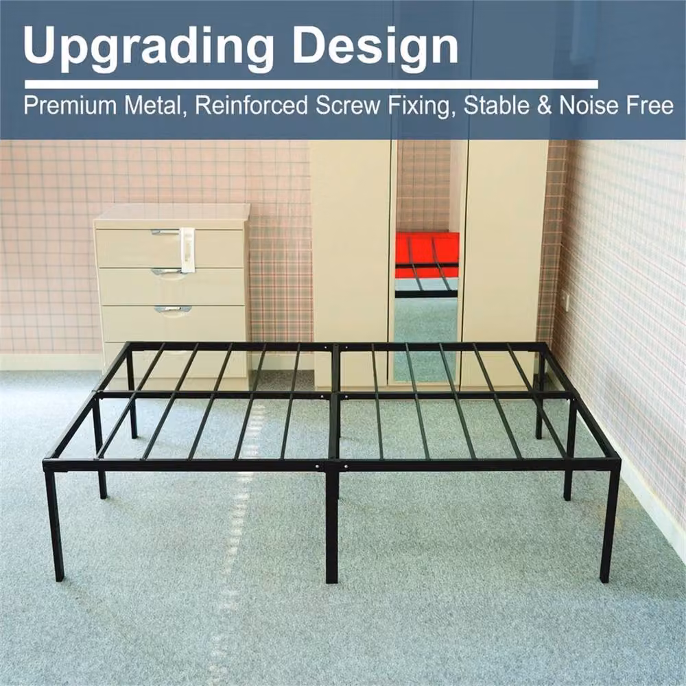 VOGREX Modern King Metal Bed Frame in Black – 3