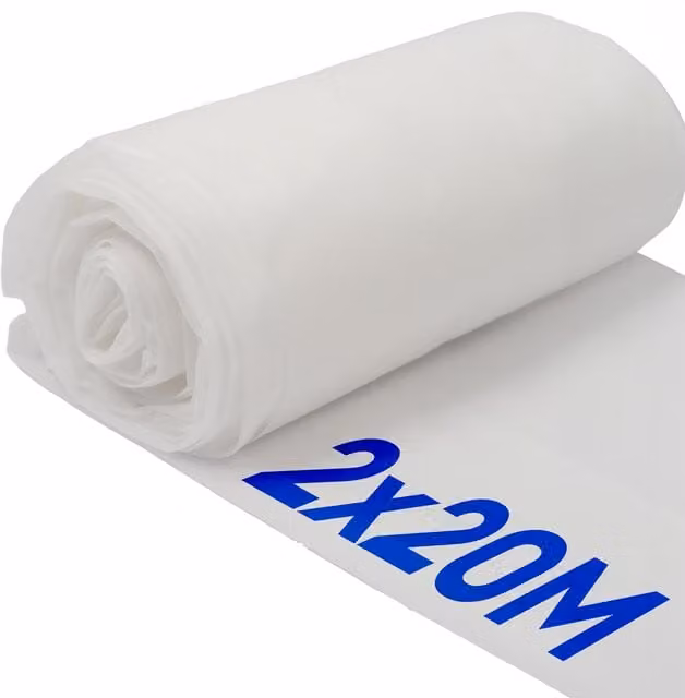 Harbour Housewares 30gsm Plant Fleece Frost Protection, White, 2 Rolls (2m x 20m coverage each)