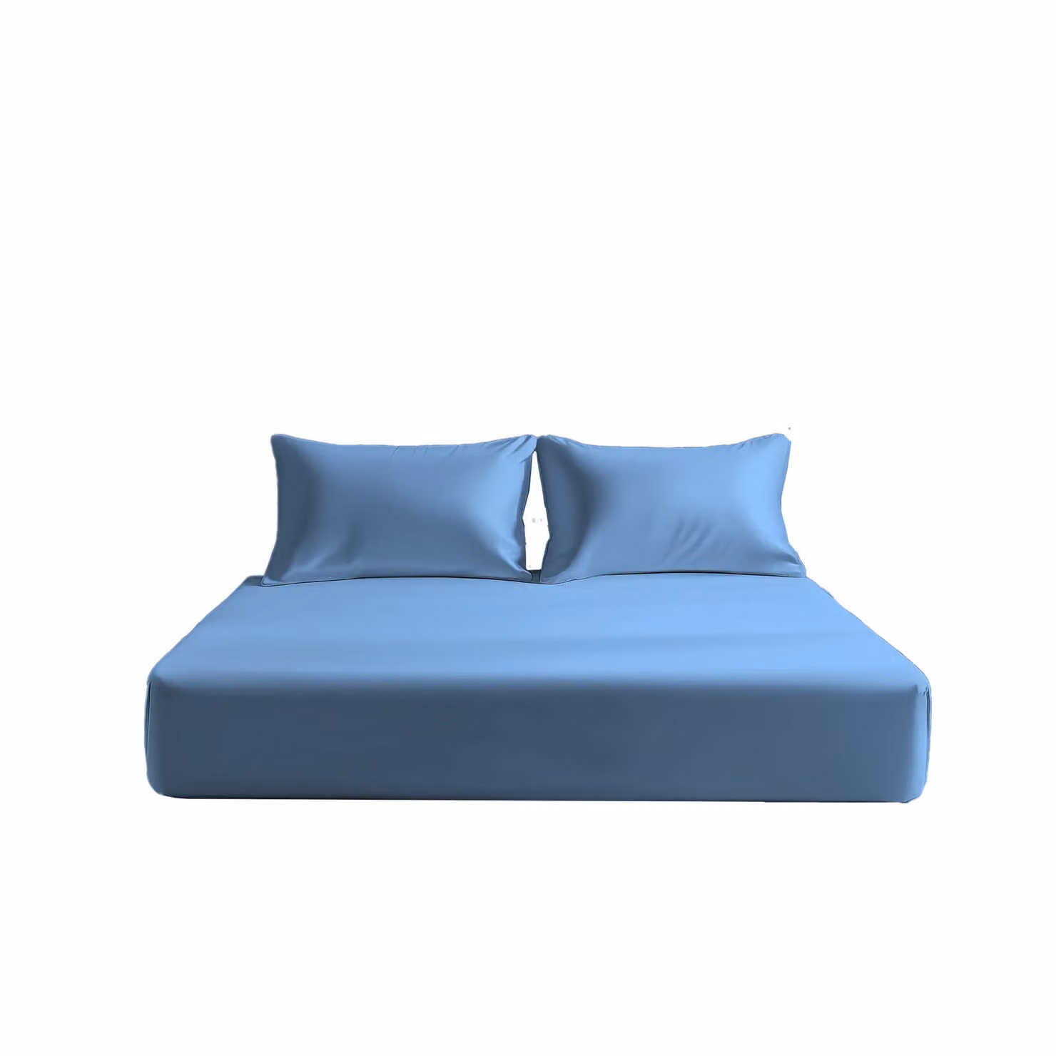 Snug City King Size Microfibre Soft Touch Fitted Sheet in Light Blue, 40cm Extra Deep – 2