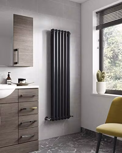 Hudson Reed HSA005 Salvia Colosseum Modern Double Panel Designer Bathroom Radiator, Anthracite, Set of 2, W: 180 cm, H: 38.3 cm – 3