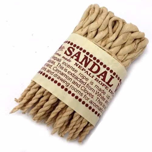 KDMD Sandalwood and Spice Rope Incense in Beige and Brown – 1