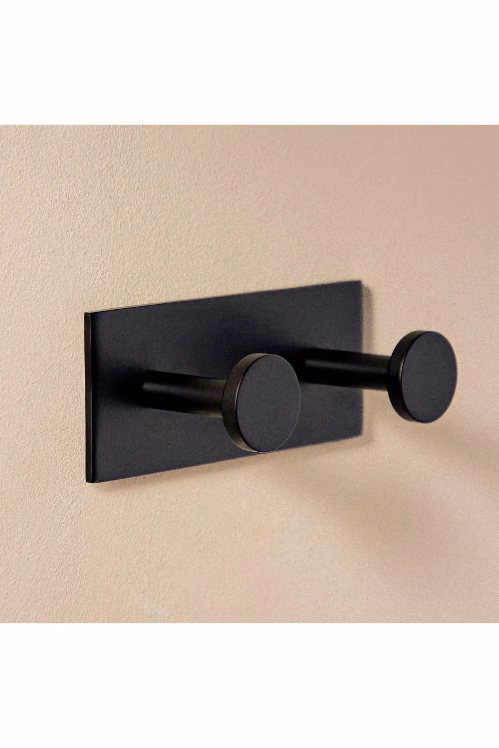 Cosmo Matte Black Metal Adhesive Wall Hook, W/D/H: 4.5 x 4.5 x 11 cm – 2