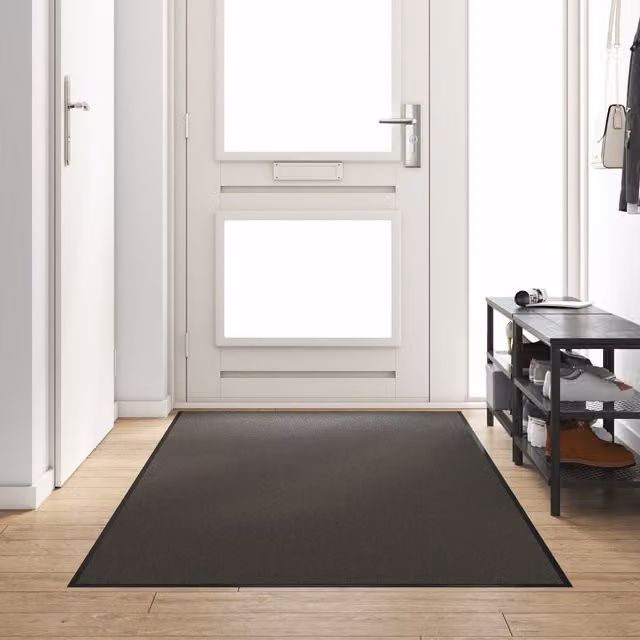 Berkfield Home Rectangular Non-Slip Door Mat in Anthracite, W: 120 cm, D: 300 cm