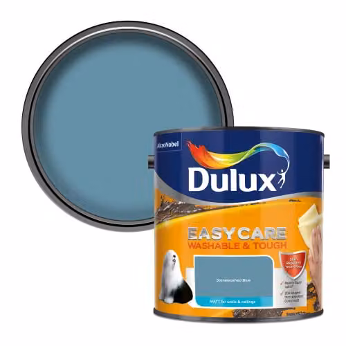 Dulux Easycare Washable and Tough Matt Dispersion Paint in Blue, 2.5L
