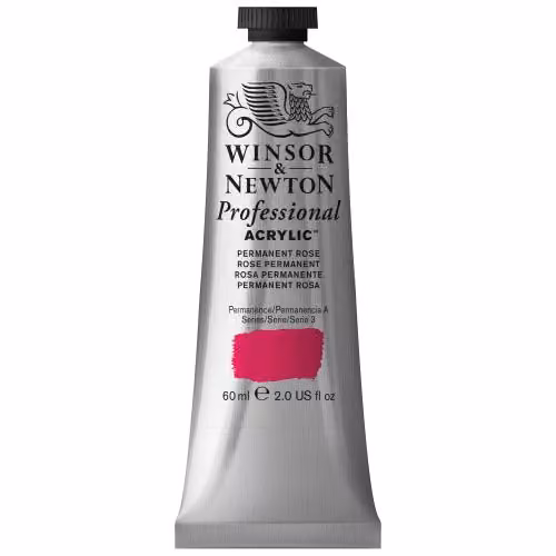 Winsor & Newton Professional Acrylic Colour Permanent Rose Quin, 60 ml